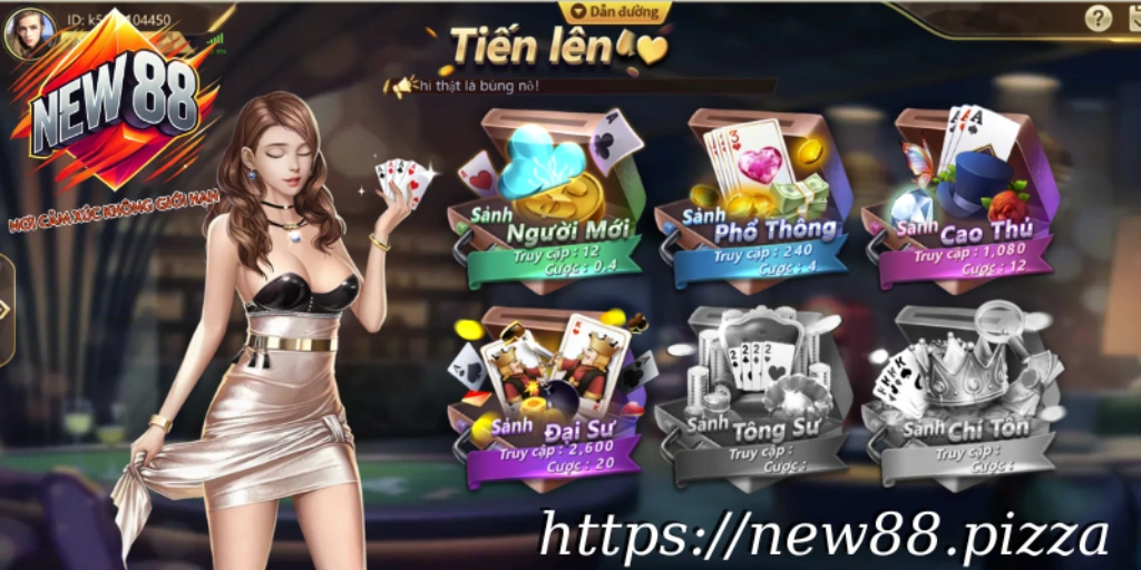 Cach tham gia choi game bai tien len tai New88